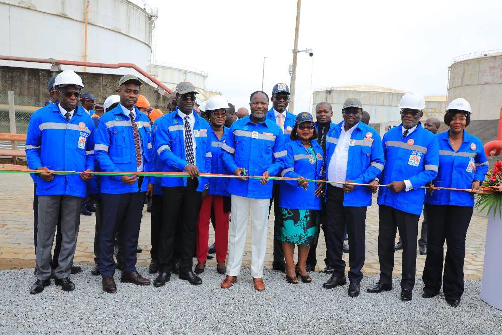 Inauguration and commissioning of Gestoci's (Société de gestion des stocks pétroliers de Côte d'Ivoire) 4,000-ton A41 sphere.